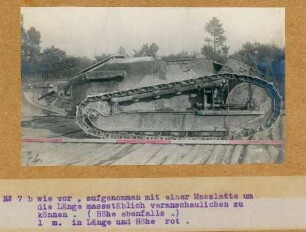 Foto eines von Renault gebauten französischen Tanks (Panzer)