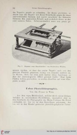 Ueber Photolithographie