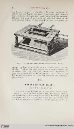 Ueber Photolithographie