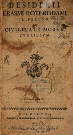 Libellus de civilitate morum puerilium