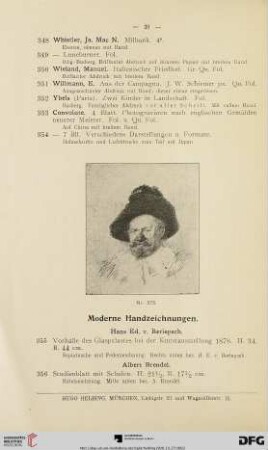 Moderne Handzeichnungen (Nr. 355-401)