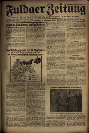 Ausgabe vom Mittwoch, den 06. November 1929.