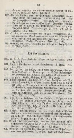 10) Rosenkreuzer.