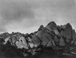Der Berg San Jerónimo : Blick auf den Berg San Jerónimo im Montserrat Gebirge