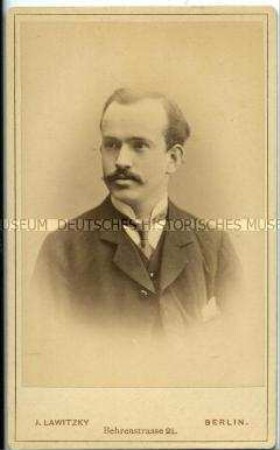Porträt eines jungen Mannes, Carte de Visite