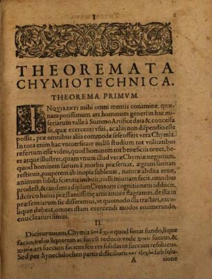 Solis E Pvteo Emergentis: Sive Dissertationis Chymiatechnica Libri Tres : In quibus totius Operationis Chymicae methodus Practica, Materia Lapidis Philosophici, & nodus soluendi eius, operandique, vt & Clavis operum Paracelsi, qua abstrusa explicantur, deficientia supplentur. Cum praefatione Chymiae Veritatem asserente