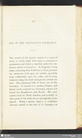 Era of the cretaceous formation