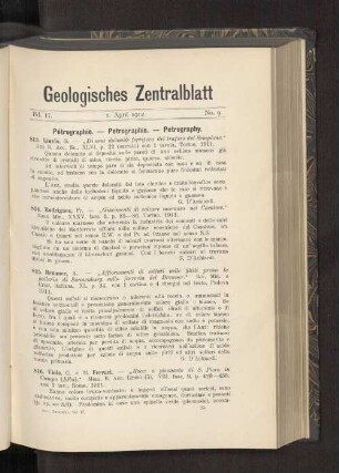 1. April 1912. No. 9.