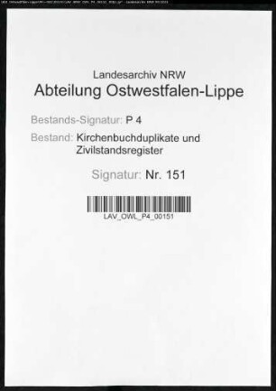 Kirchenbuchduplikat der katholischen Gemeinde Hörde (GHT 1862-1868). (Gemeinde: Hörde, katholische Gemeinde)