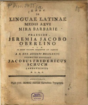 De linguae latinae medii aevi mira barbarie
