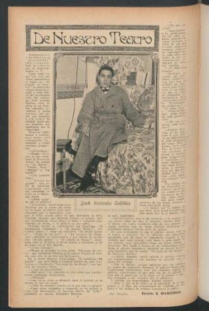 De nuestro teatro : José Antonio Saldías