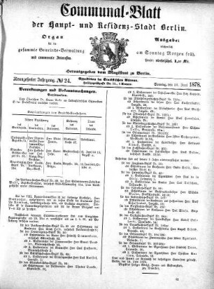 1878,24: No. 24, 16. Juni 1878