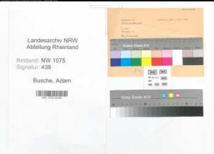 Entnazifizierung Adam Busche , geb. (Lehrer)