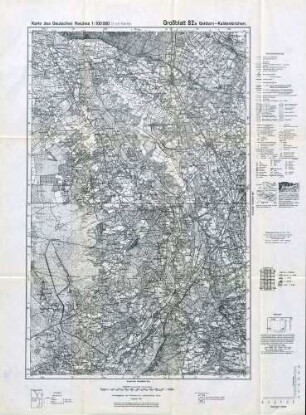 Reichskarte: Großblatt 82a Geldern-Kaldenkirchen