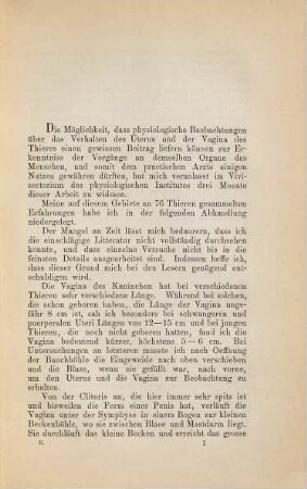 Kritische und experimentelle Beiträge zur Physiologie des Uterus : Inaug.-Diss.