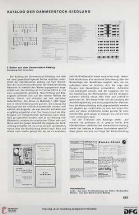 4: Katalog der Dammerstock-Siedlung