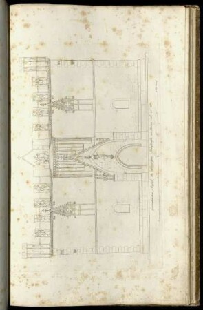 Geometrischer Aufriss des ehmaligen Kaufhauses zu Mainz, erbauet 1317