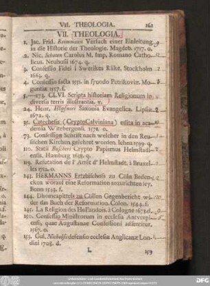 VII. Theologia.