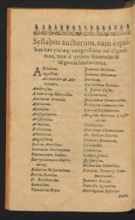 Syllabus auctorum