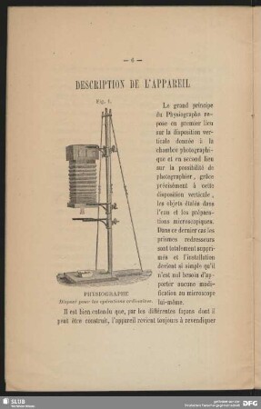 Description de L´Appareil
