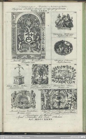 Friderici Roth-Scholtzii. Insignia Bibliopolarum et Typographorum. Sectio. XXXII.