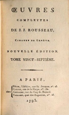 Mémoires. 5, Dialogues De Rousseau, Juge De Jean-Jacques ; [T. 1]