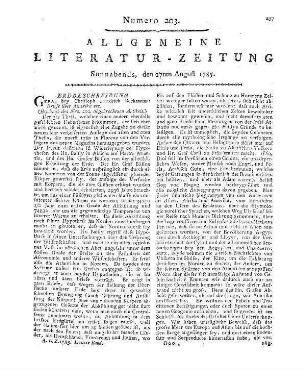 Schmid, L. B. M.: Ausführliche Tabellen über die Polizey- Handlungs- und Finanzwissenschaft. Mannheim: Schwan [1785]