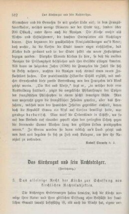 512-530 Das Kirchengut und sein Rechtsträger