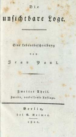 Theil 2: Die unsichtbare Loge