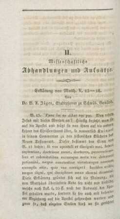 Wissenschaftliche Abhandlungen