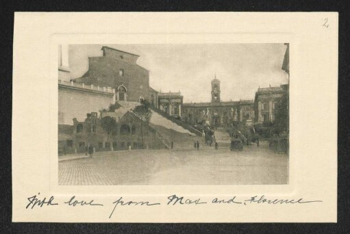 Brief von Florence Beerbohm und Max Beerbohm an Gerhart Hauptmann