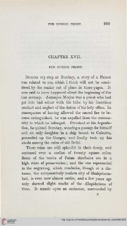 Chapter XVII: The Guebre Priest