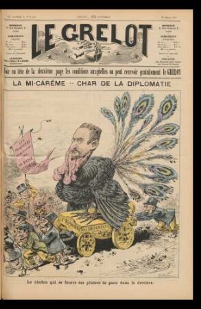 La mi-carême - char de la diplomatie