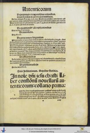 Liber constitutionum novellarum autenticorum