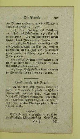 Großbritannien und Irland