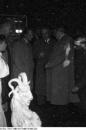 Dresden. Wjatscheslaw Michailowitsch Molotow, Außenminister der UdSSR während seines Besuches, Oktober 1954
