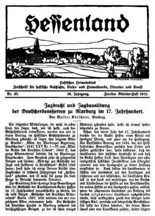 Nr. 20, Zweites oktober-Heft 1912