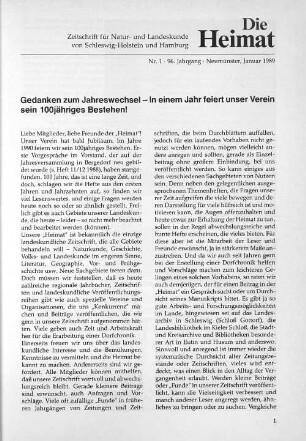 Nr. 1 - 96. Jahrgang - Neumünster, Januar 1989