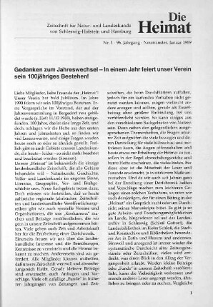 Nr. 1 - 96. Jahrgang - Neumünster, Januar 1989