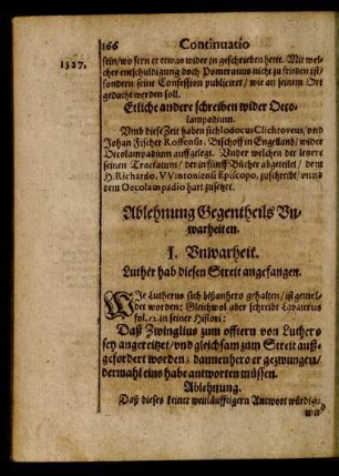 Ablehnung Gegentheils Unwarheiten.