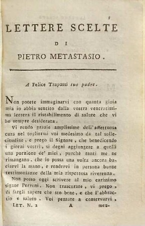 Lettere Scelte di Pietro Metastasio, 2