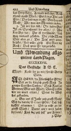 Umb Abwendung allgemeiner Land-Plagen.