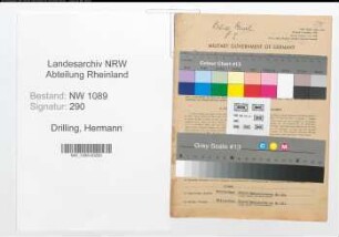 Entnazifizierung Hermann Drilling , geb. 05.04.1906 (Polizeibeamter)