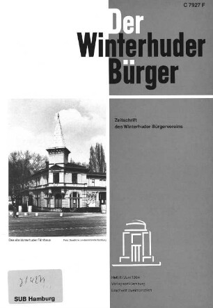 Heft III / Juni 1984 : Zeitschrift des Winterhuder Bürgervereins Heft III/ Juni 1984