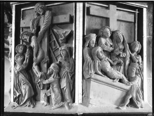 Villingen Münster Kanzelgeländer mit Darstellung der Kreuzigung