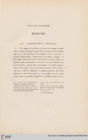 Chapitre troisième: Résumé