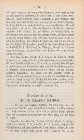Zweites Kapitel. Sittliche Erlaubtheit des Eides