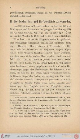 II. Die beiden Hss. und ihr Verhältnis zu einander