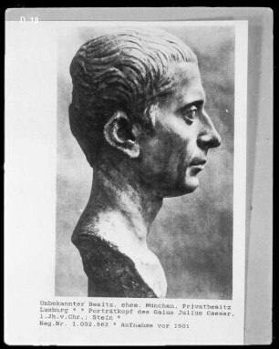 Porträtkopf des Gaius Julius Caesar