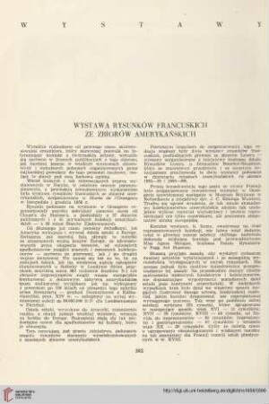 21: Wystawa rysunków francuskich ze zbiorów amerykańskich
